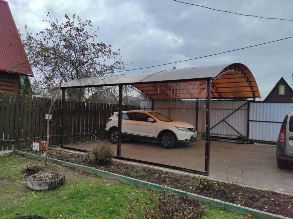 Прозрачные шторы ПВХ для навеса под автомобиль в Буе